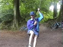 Michael joins in the fun at Woodbury Castle